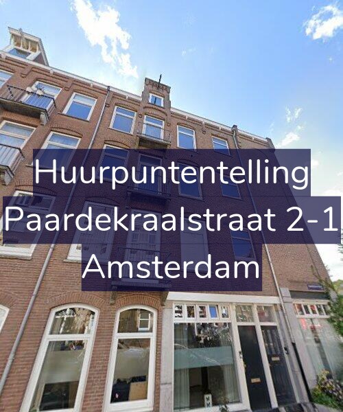 Foto gevel Huurpuntentelling voor Paardekraalstraat 2-1, Amsterdam