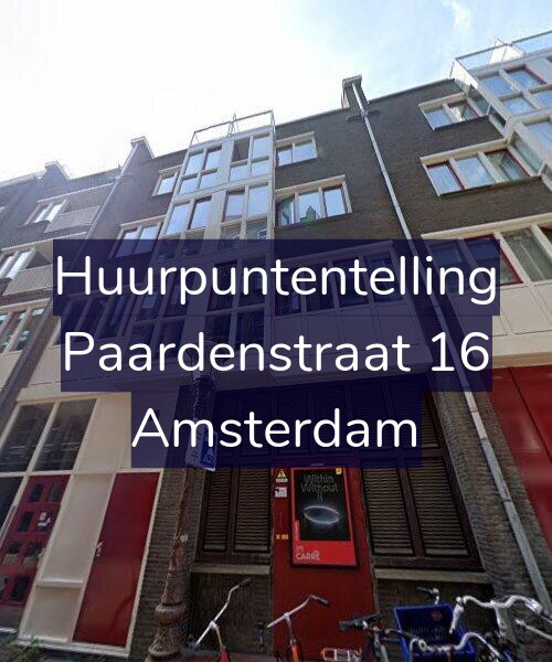 Foto gevel Huurpuntentelling voor Paardenstraat 16, Amsterdam