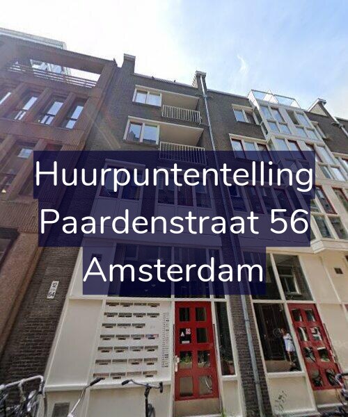 Foto gevel Huurpuntentelling voor Paardenstraat 56, Amsterdam