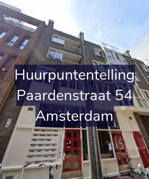 Foto gevel Huurpuntentelling voor Paardenstraat 54, Amsterdam