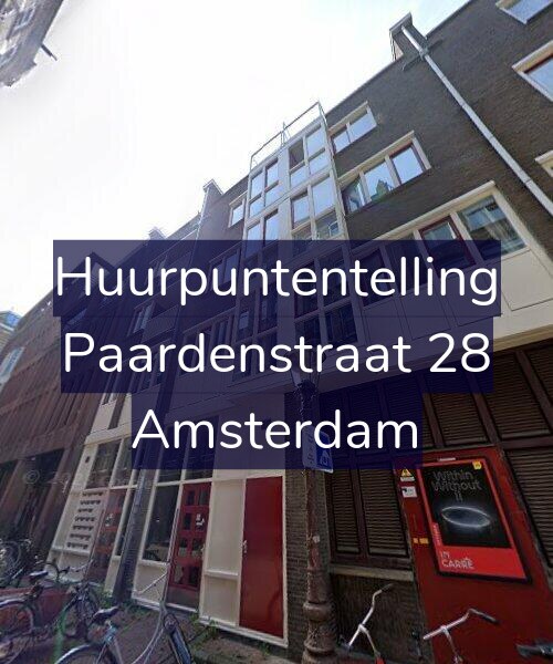 Foto gevel Huurpuntentelling voor Paardenstraat 28, Amsterdam