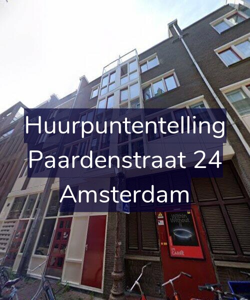 Foto gevel Huurpuntentelling voor Paardenstraat 24, Amsterdam