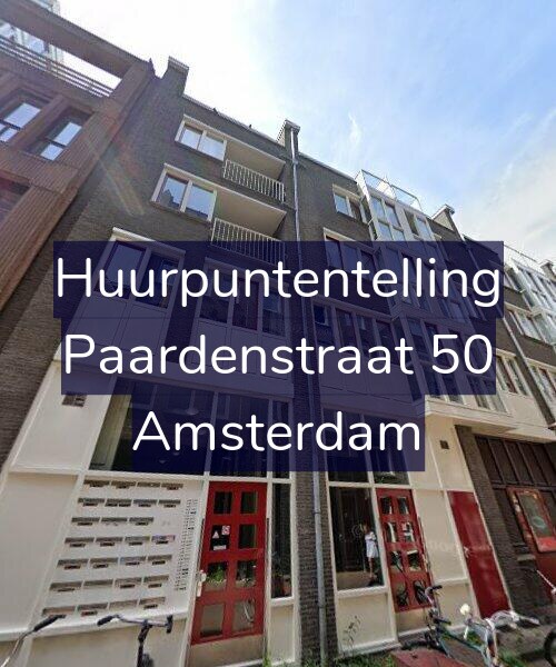 Foto gevel Huurpuntentelling voor Paardenstraat 50, Amsterdam