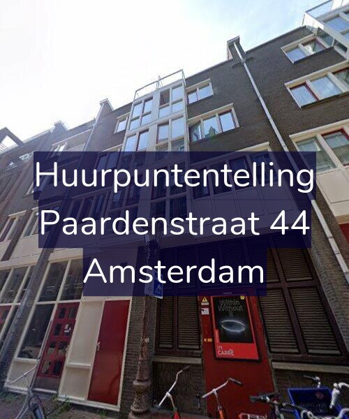 Foto gevel Huurpuntentelling voor Paardenstraat 44, Amsterdam