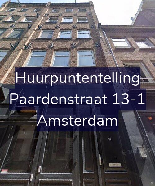 Foto gevel Huurpuntentelling voor Paardenstraat 13-1, Amsterdam