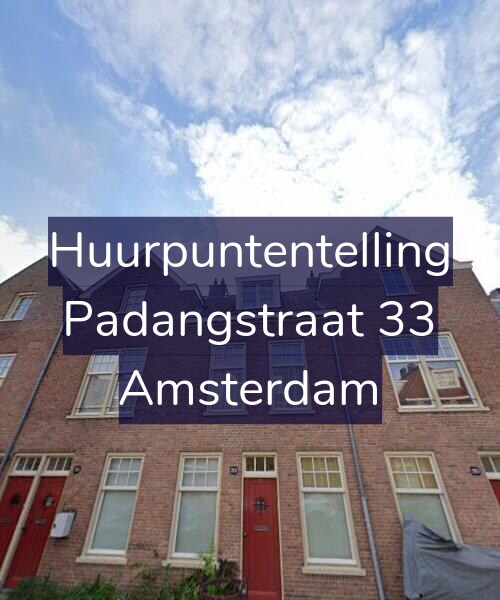 Foto gevel Huurpuntentelling voor Padangstraat 33, Amsterdam