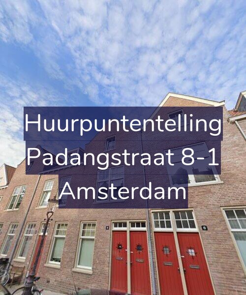 Foto gevel Huurpuntentelling voor Padangstraat 8-1, Amsterdam