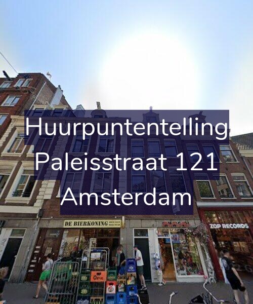 Foto gevel Huurpuntentelling voor Paleisstraat 121, Amsterdam