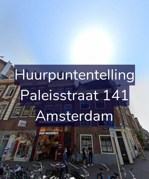 Foto gevel Huurpuntentelling voor Paleisstraat 141, Amsterdam