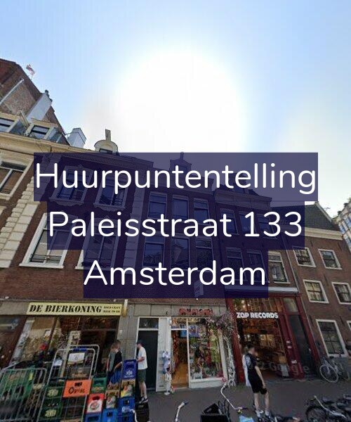 Foto gevel Huurpuntentelling voor Paleisstraat 133, Amsterdam