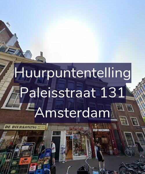 Foto gevel Huurpuntentelling voor Paleisstraat 131, Amsterdam