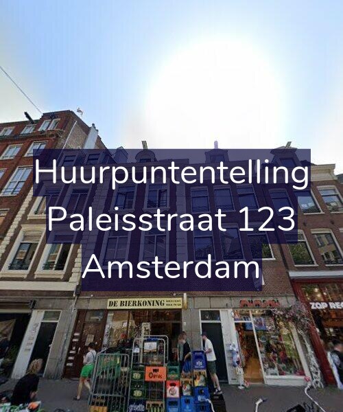 Foto gevel Huurpuntentelling voor Paleisstraat 123, Amsterdam