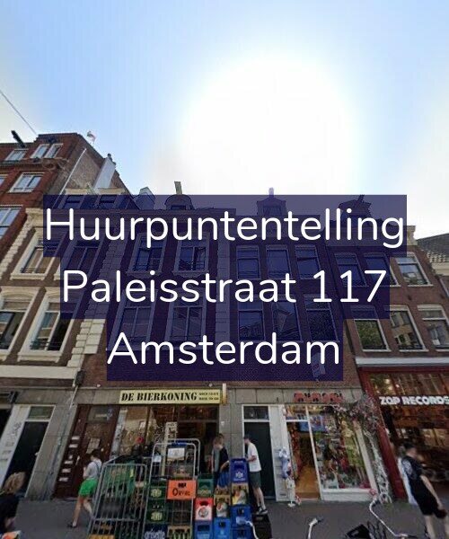 Foto gevel Huurpuntentelling voor Paleisstraat 117, Amsterdam