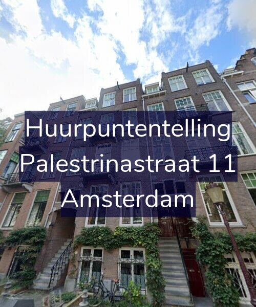 Foto gevel Huurpuntentelling voor Palestrinastraat 11, Amsterdam