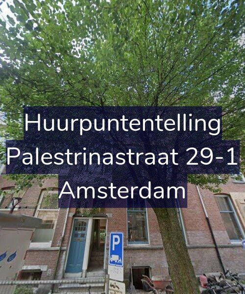 Foto gevel Huurpuntentelling voor Palestrinastraat 29-1, Amsterdam