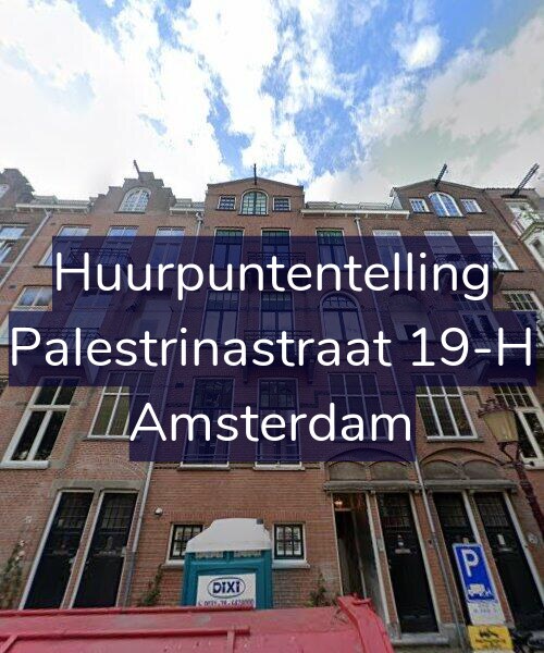 Foto gevel Huurpuntentelling voor Palestrinastraat 19-H, Amsterdam