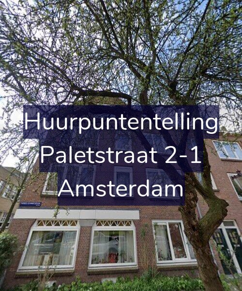 Foto gevel Huurpuntentelling voor Paletstraat 2-1, Amsterdam