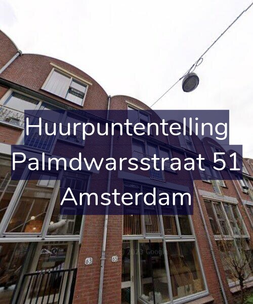 Foto gevel Huurpuntentelling voor Palmdwarsstraat 51, Amsterdam