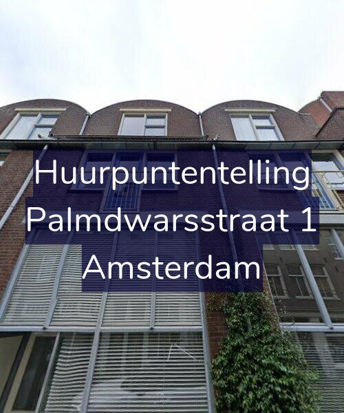 Foto gevel Huurpuntentelling voor Palmdwarsstraat 1, Amsterdam