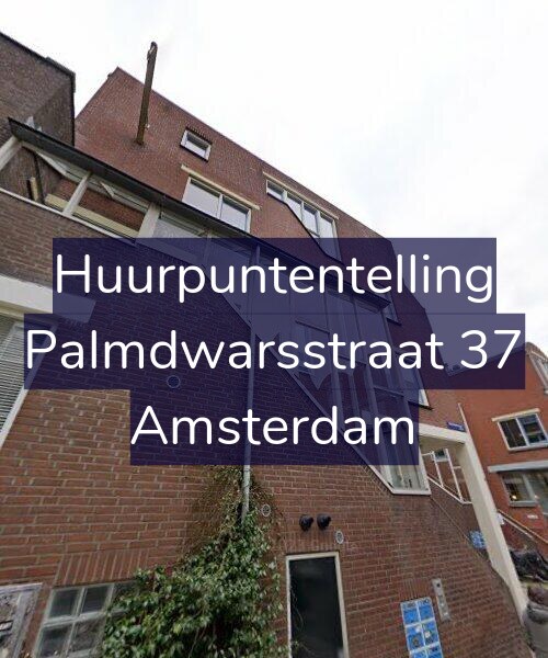 Foto gevel Huurpuntentelling voor Palmdwarsstraat 37, Amsterdam