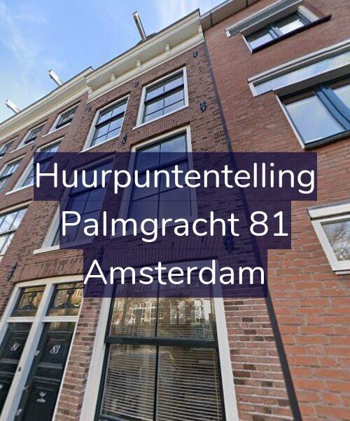 Foto gevel Huurpuntentelling voor Palmgracht 81, Amsterdam