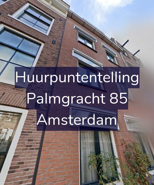 Foto gevel Huurpuntentelling voor Palmgracht 85, Amsterdam