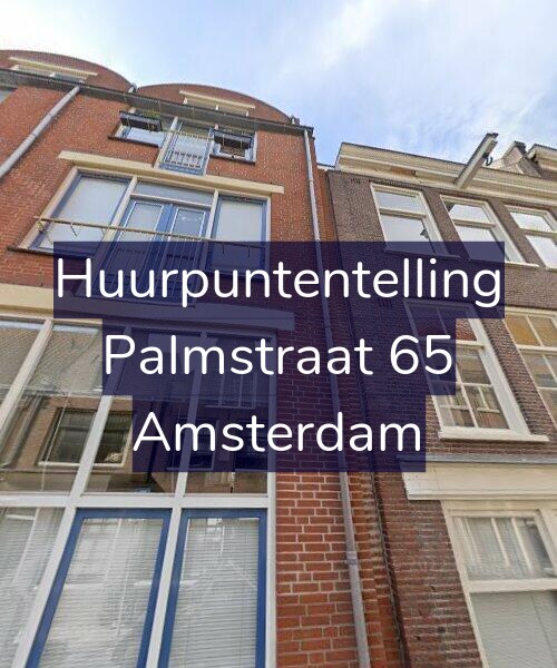 Foto gevel Huurpuntentelling voor Palmstraat 65, Amsterdam