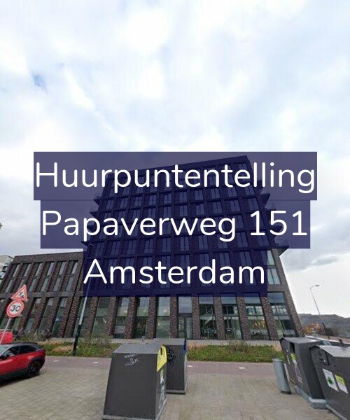 Foto gevel Huurpuntentelling voor Papaverweg 151, Amsterdam