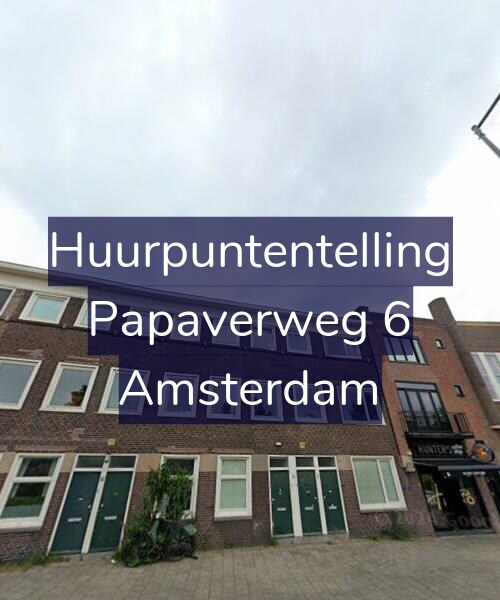 Foto gevel Huurpuntentelling voor Papaverweg 6, Amsterdam