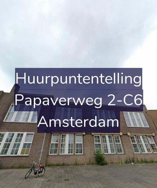 Foto gevel Huurpuntentelling voor Papaverweg 2-C6, Amsterdam