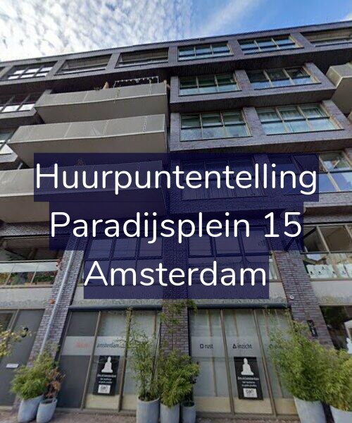 Foto gevel Huurpuntentelling voor Paradijsplein 15, Amsterdam