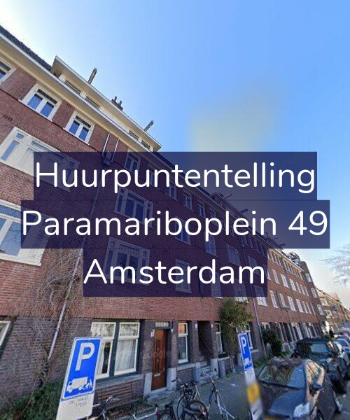 Foto gevel Huurpuntentelling voor Paramariboplein 49, Amsterdam