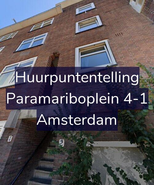 Foto gevel Huurpuntentelling voor Paramariboplein 4-1, Amsterdam