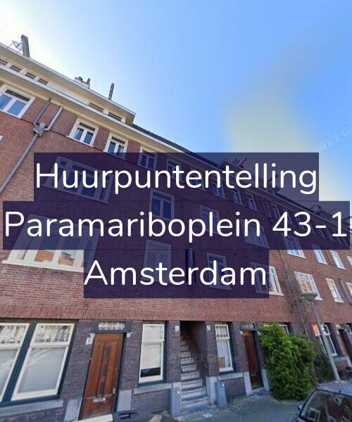 Foto gevel Huurpuntentelling voor Paramariboplein 43-1, Amsterdam