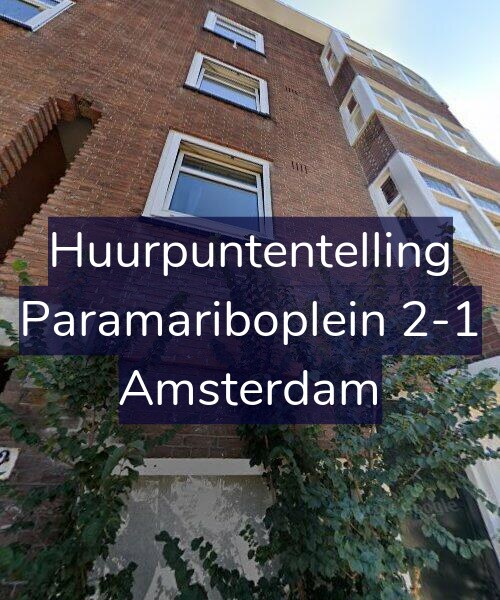 Foto gevel Huurpuntentelling voor Paramariboplein 2-1, Amsterdam