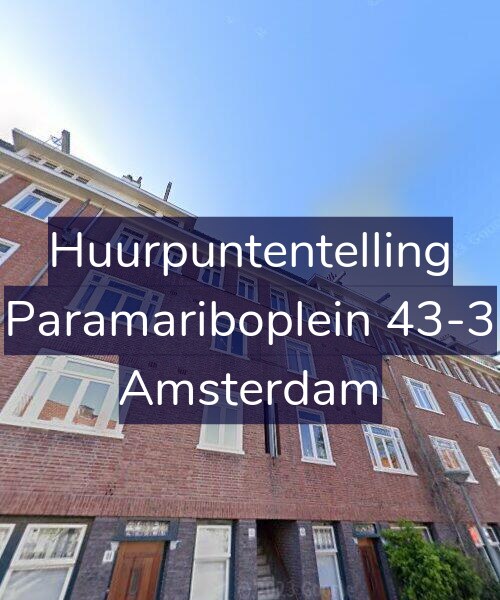 Foto gevel Huurpuntentelling voor Paramariboplein 43-3, Amsterdam