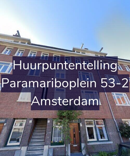Foto gevel Huurpuntentelling voor Paramariboplein 53-2, Amsterdam