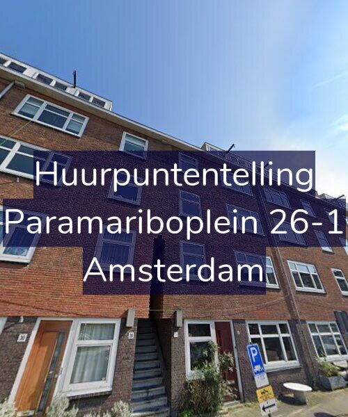 Foto gevel Huurpuntentelling voor Paramariboplein 26-1, Amsterdam