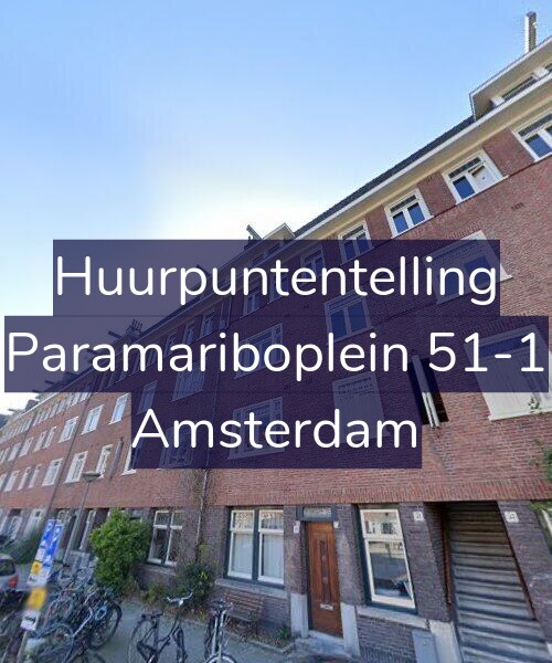 Foto gevel Huurpuntentelling voor Paramariboplein 51-1, Amsterdam