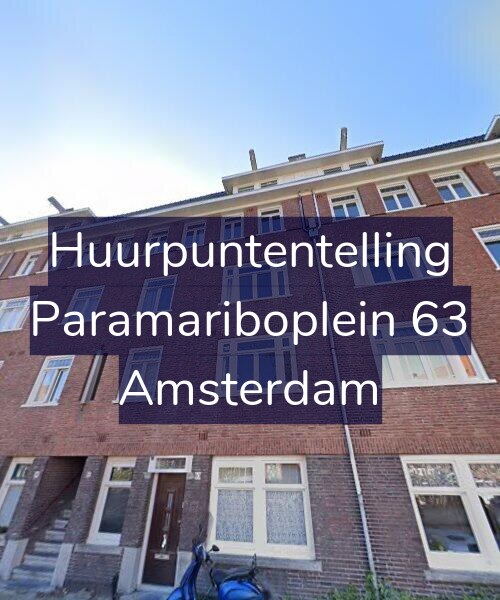 Foto gevel Huurpuntentelling voor Paramariboplein 63, Amsterdam