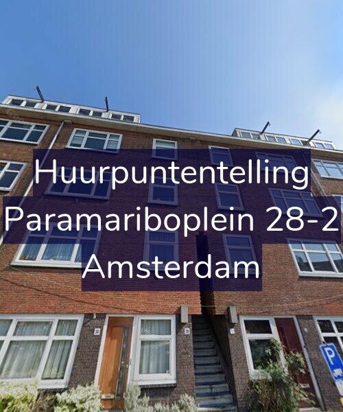 Foto gevel Huurpuntentelling voor Paramariboplein 28-2, Amsterdam