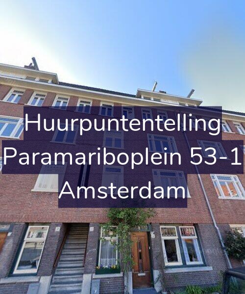 Foto gevel Huurpuntentelling voor Paramariboplein 53-1, Amsterdam