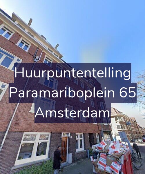 Foto gevel Huurpuntentelling voor Paramariboplein 65, Amsterdam