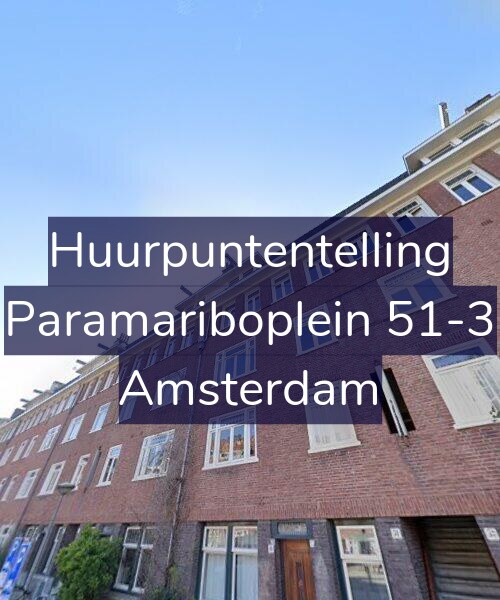 Foto gevel Huurpuntentelling voor Paramariboplein 51-3, Amsterdam