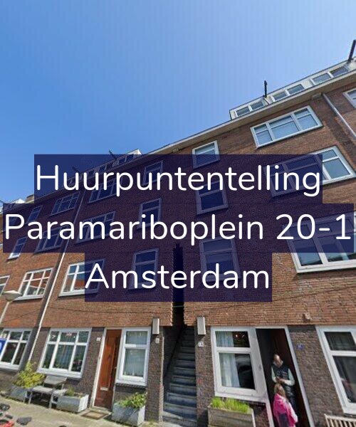 Foto gevel Huurpuntentelling voor Paramariboplein 20-1, Amsterdam