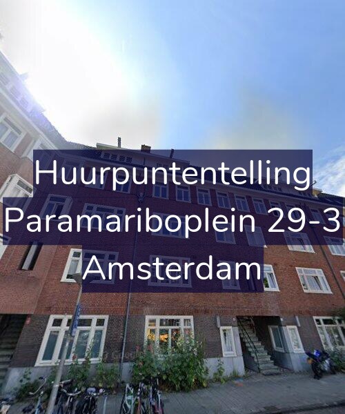Foto gevel Huurpuntentelling voor Paramariboplein 29-3, Amsterdam