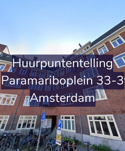 Foto gevel Huurpuntentelling voor Paramariboplein 33-3, Amsterdam