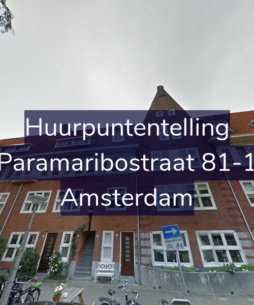Foto gevel Huurpuntentelling voor Paramaribostraat 81-1, Amsterdam