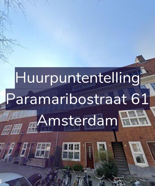 Foto gevel Huurpuntentelling voor Paramaribostraat 61, Amsterdam