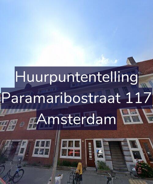 Foto gevel Huurpuntentelling voor Paramaribostraat 117, Amsterdam
